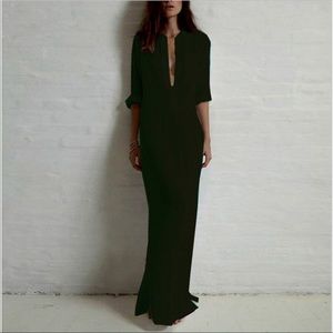 Long black summer dress